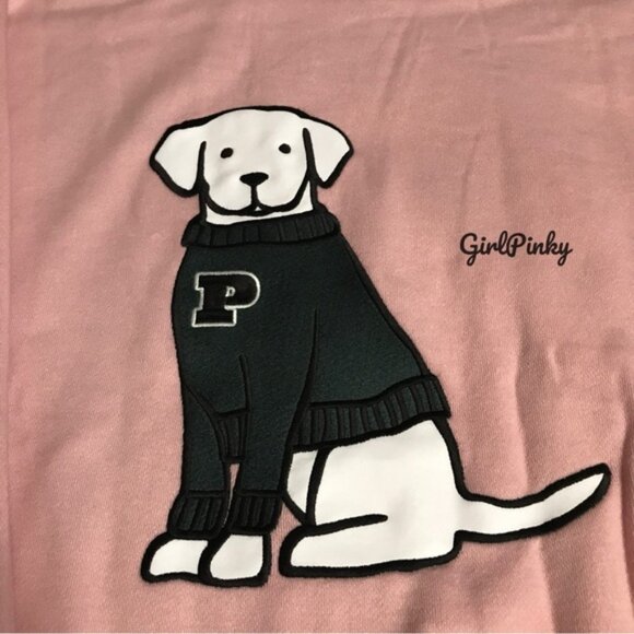 VS PINK sweatpants SET CHALK ROSE LIMITED EDITION & DOG LOGO XS BOTTOMS/SM TOP - Picture 5 of 13